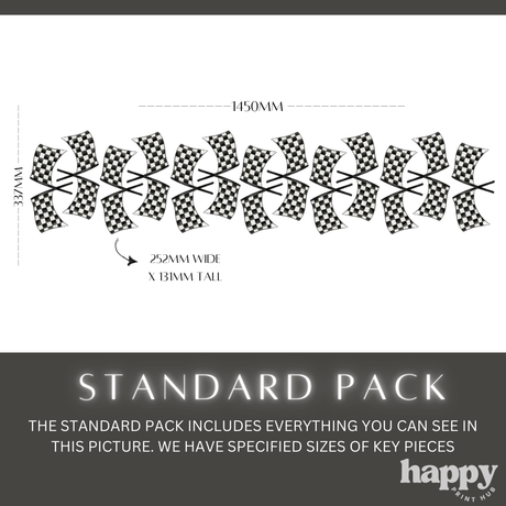 Checkered Flags Wall Decals