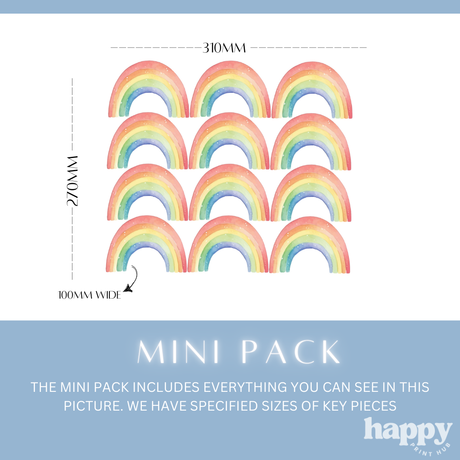 Mini Rainbows Wall Decals