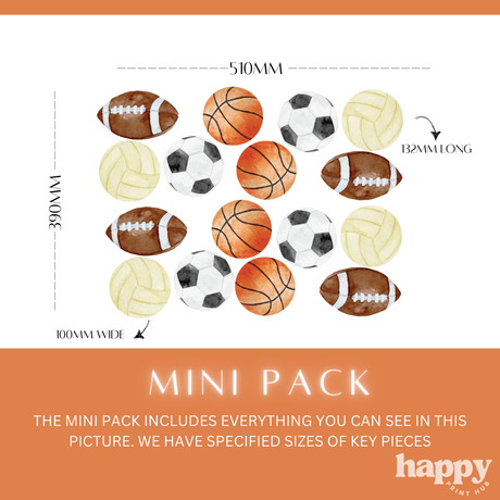 Sports Ball Wall Decals