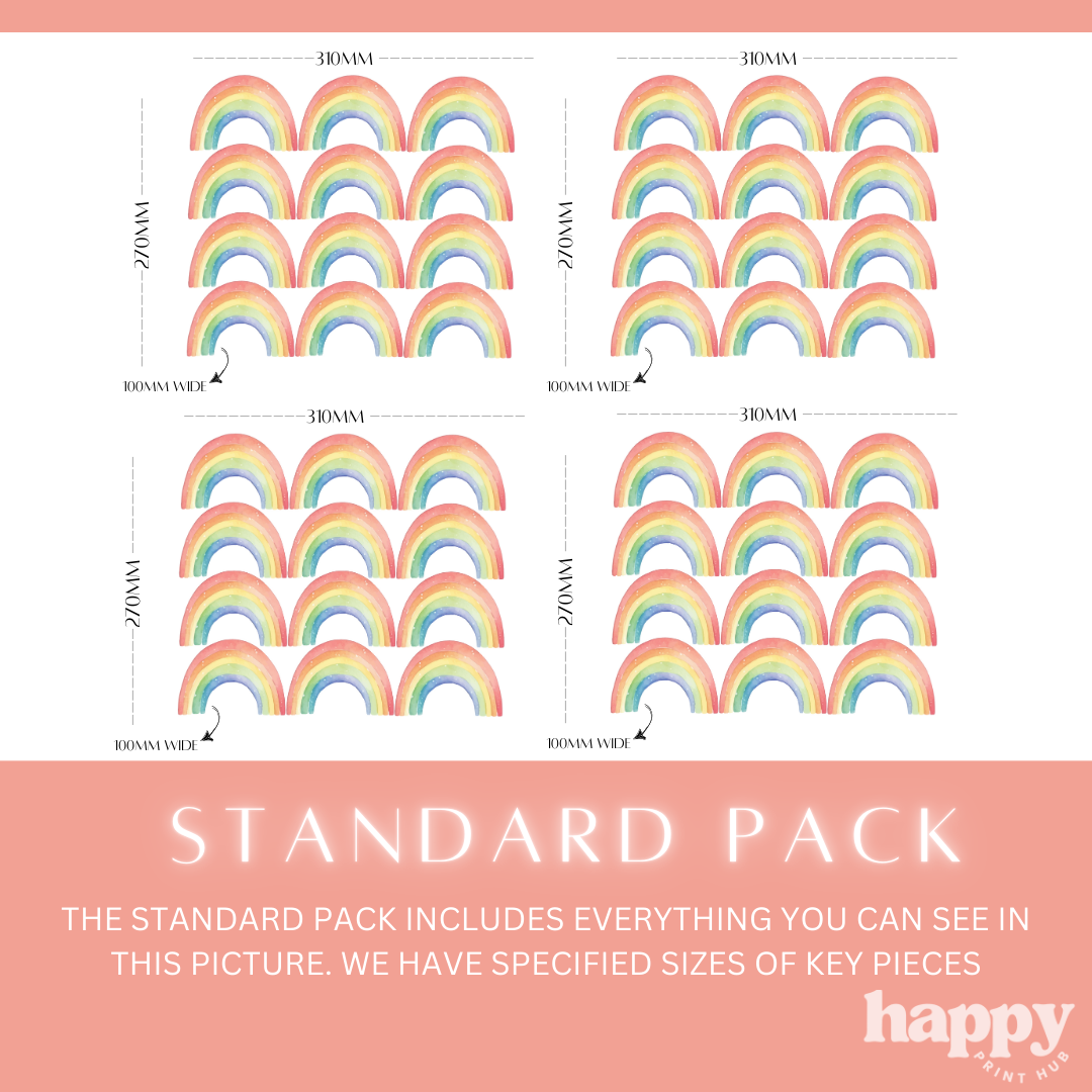 Mini Rainbows Wall Decals