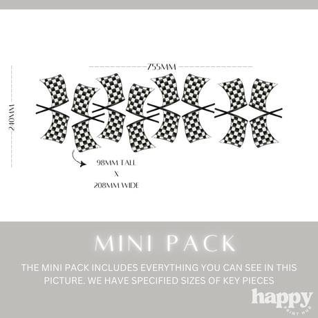Checkered Flags Wall Decals