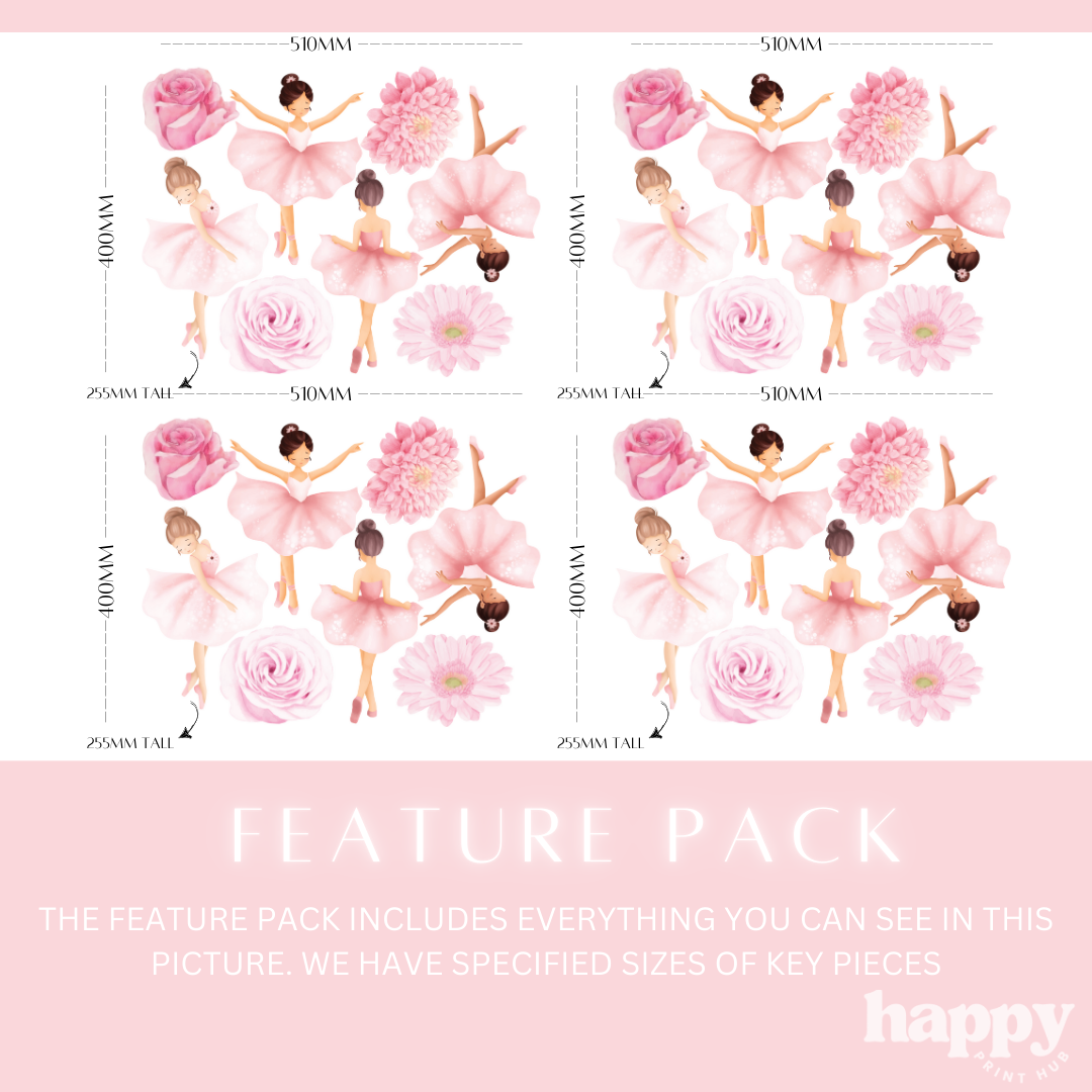 Ballerina Wall Decals