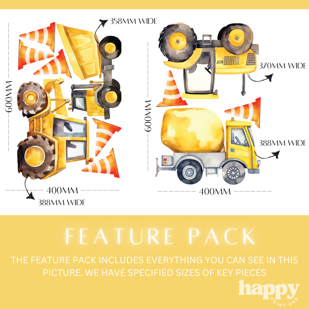 Construction Wall Decals