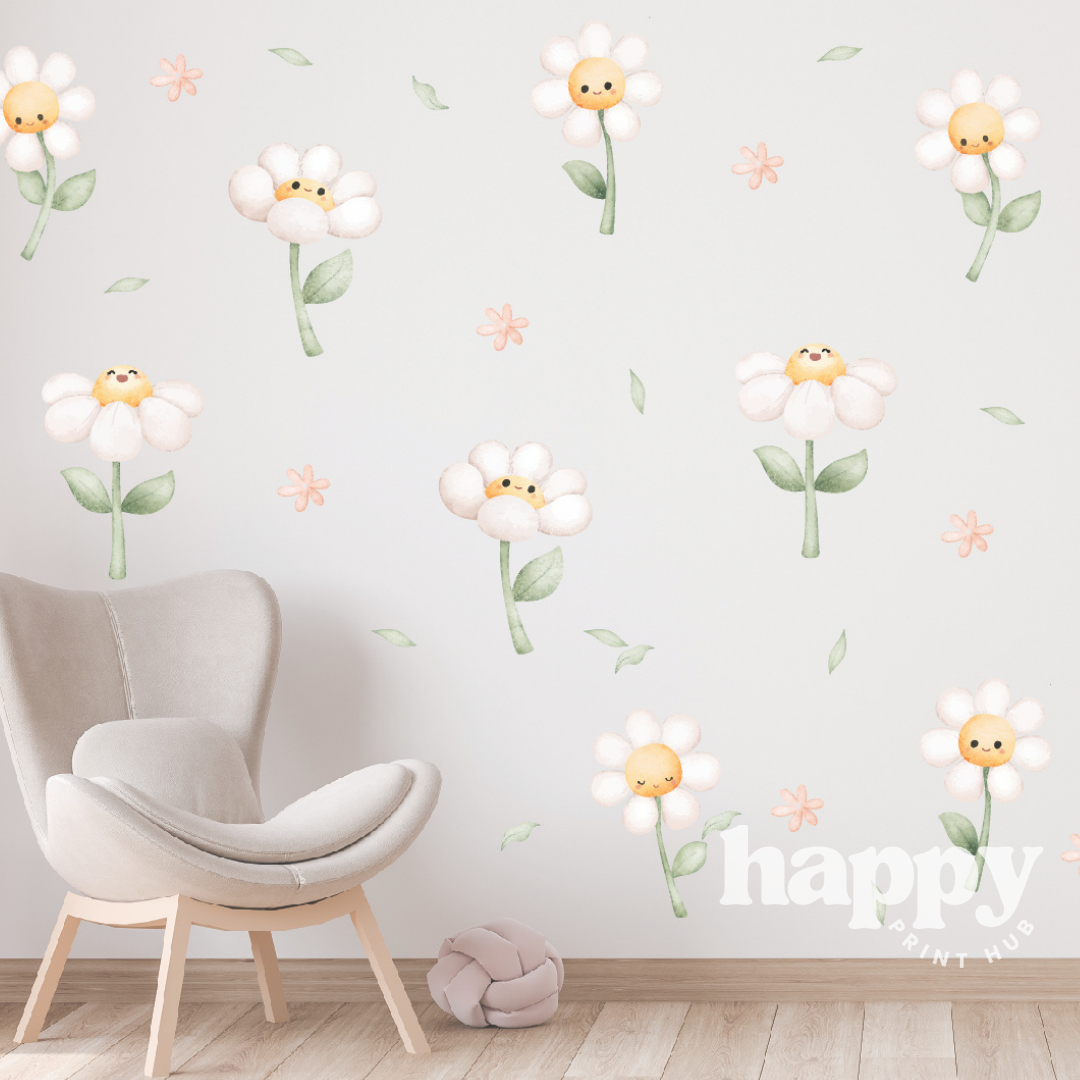 Cute Daisies Wall Decals