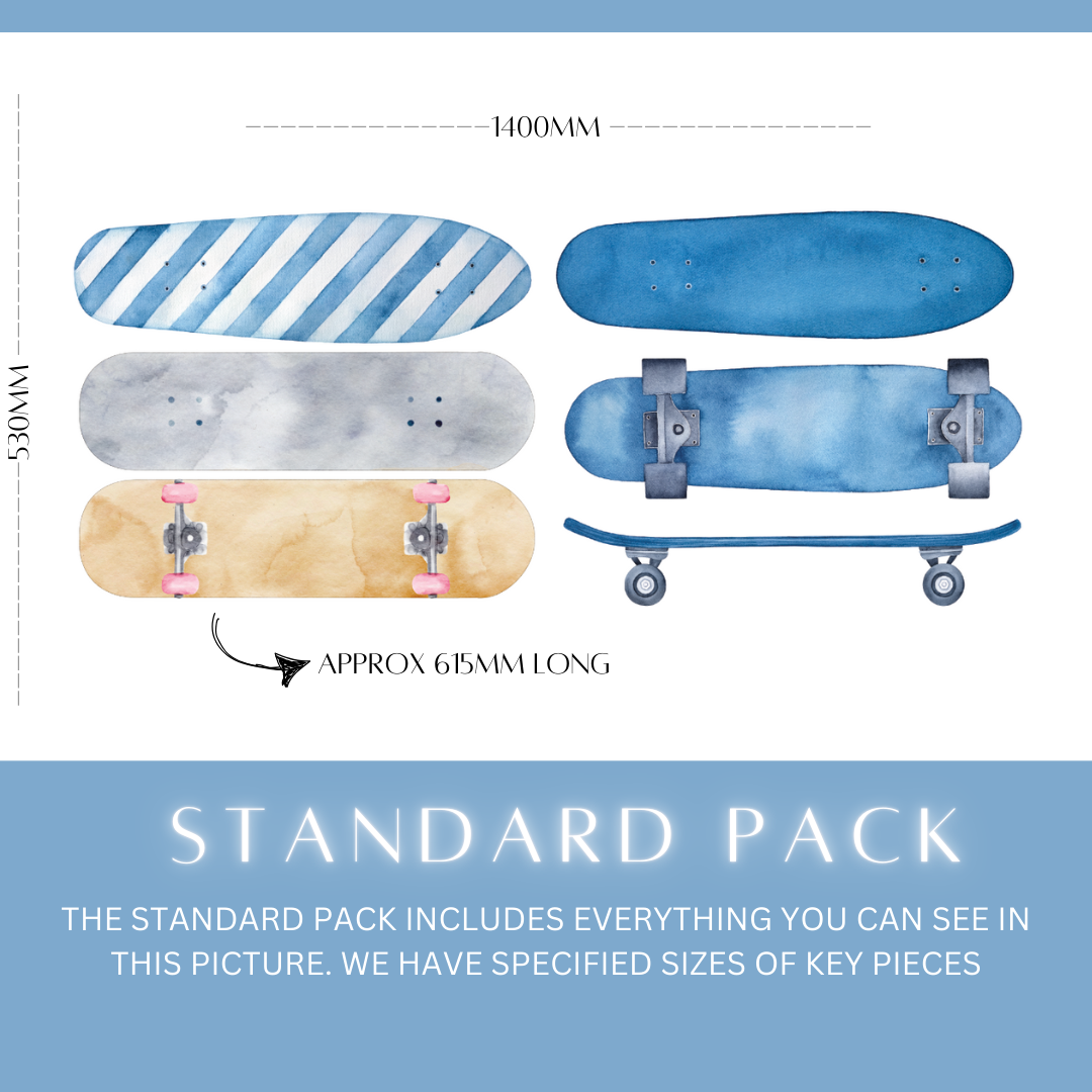 Skateboard Wall Decals