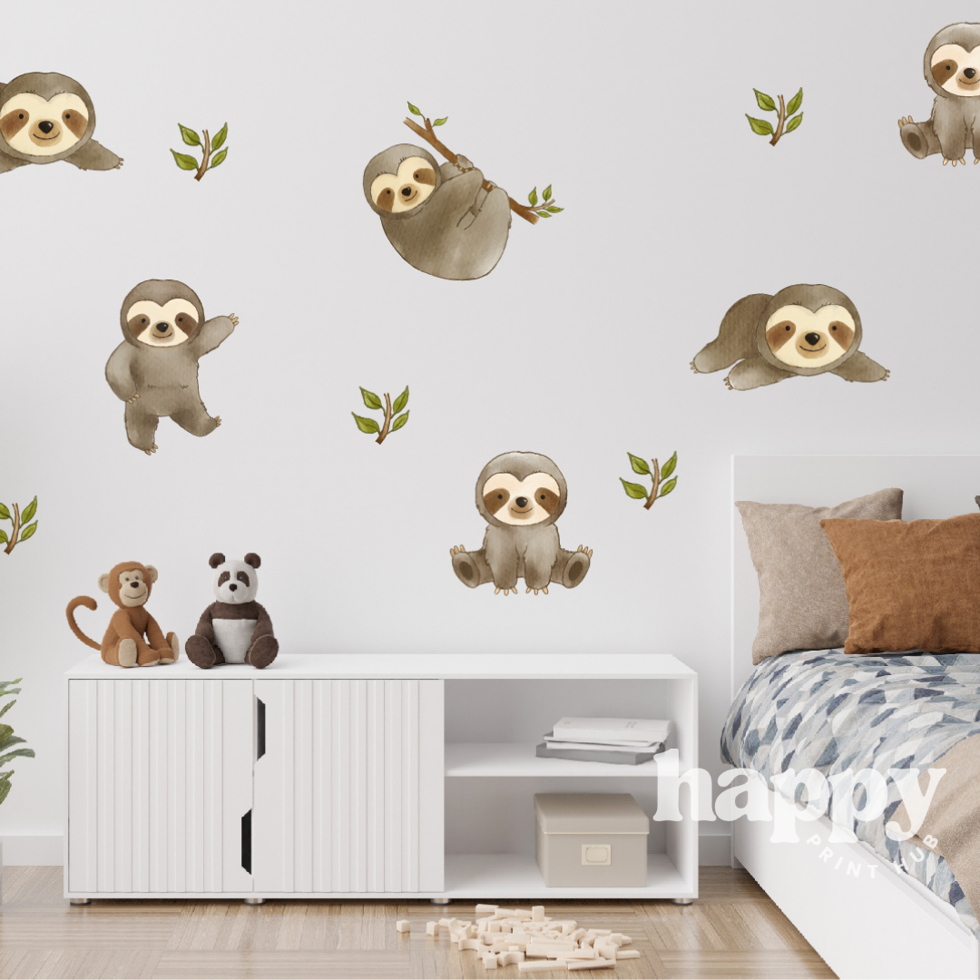 Sloth Wall Decals