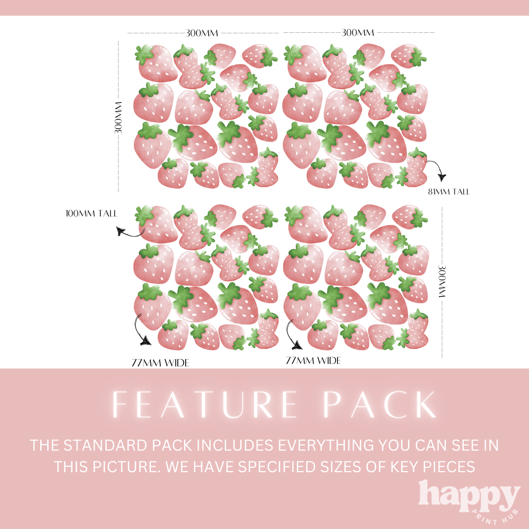 Strawberry Wall Decals