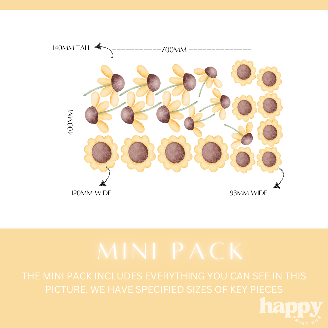 Sunflower Wall Decals