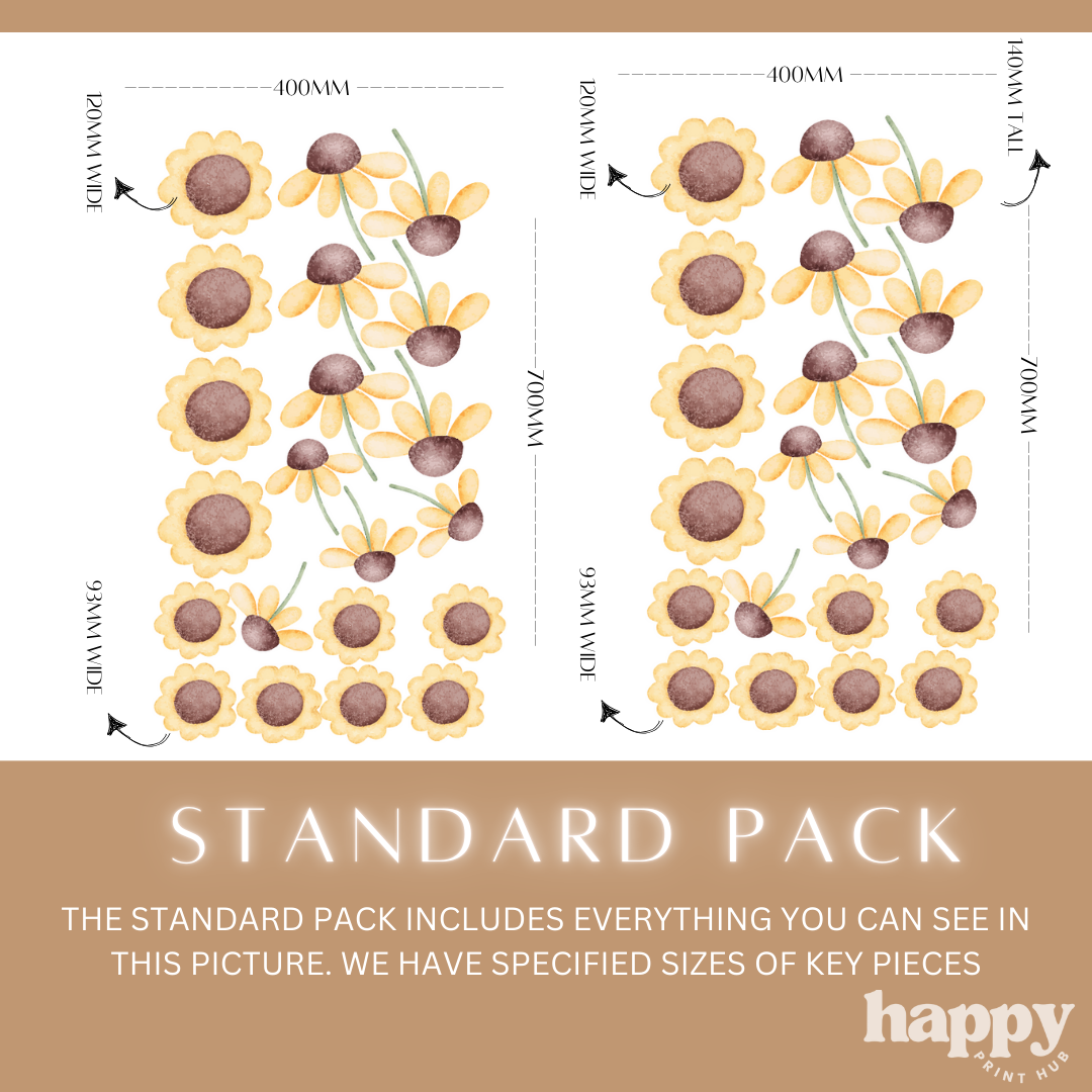 Sunflower Wall Decals