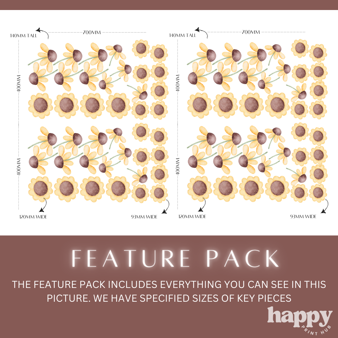 Sunflower Wall Decals