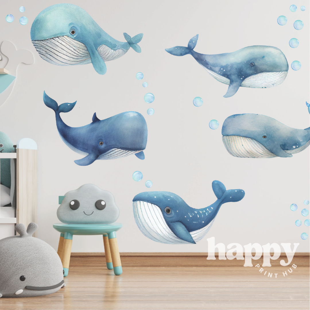 Whale Wall Decals