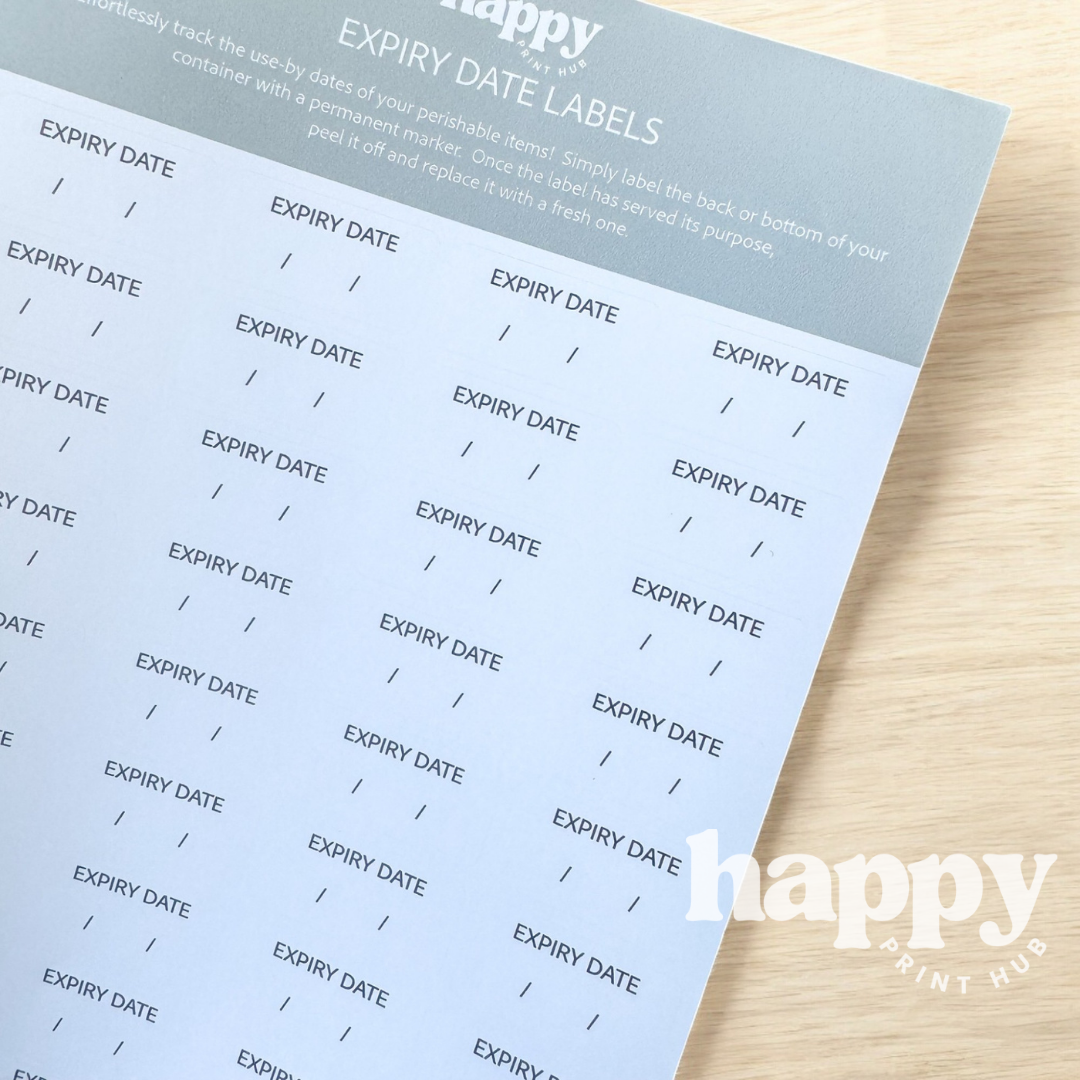 Expiry Date | Use By Labels | 40 Pack