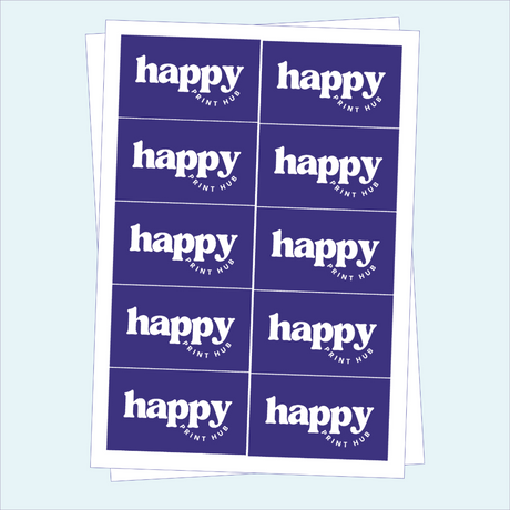 Rectangle Sticker Labels - High Tack Vinyl | Sheets