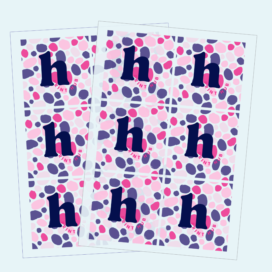 Square Sticker Labels - Clear Vinyl | Sheets