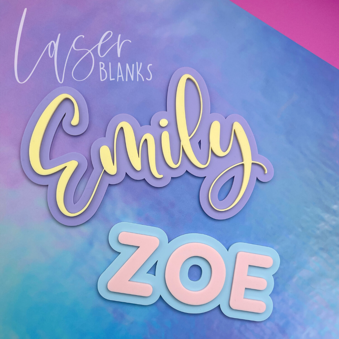 Double Layered Name Wall Plaque | Name Plaque