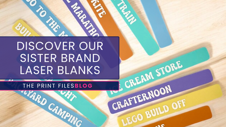 Laser Blanks- Australias favourite laser cut craft supply shop. showing picture of laser cut sticks with vinyl lettering