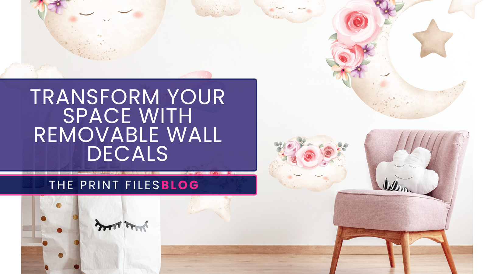 Removable wall decals from Happy Print Hub – premium and repositionable