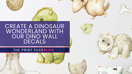 Create a dino wonderland with Happy Print Hub wall decals