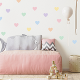 Pastel Heart Wall Decals