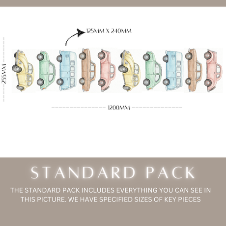 Vintage Cars Wall Decals