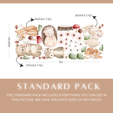 Woodland Flower & Friends Wall Decals