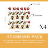 Bees + Ladybugs Wall Decals
