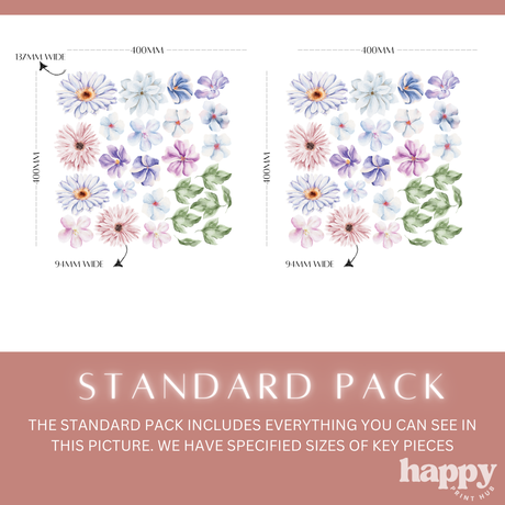 Pastel Flower Wall Decals
