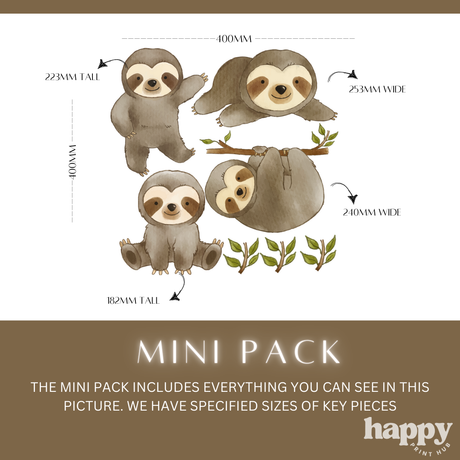 Sloth Wall Decals