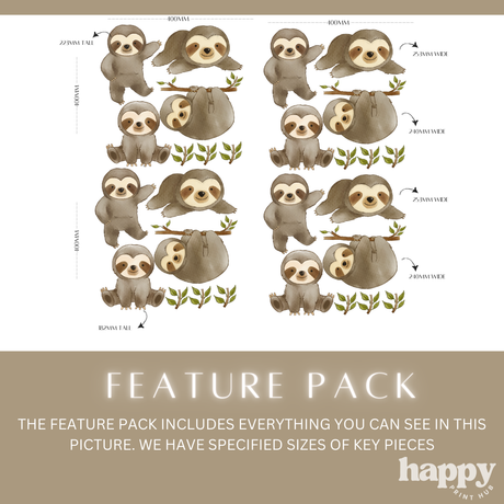 Sloth Wall Decals