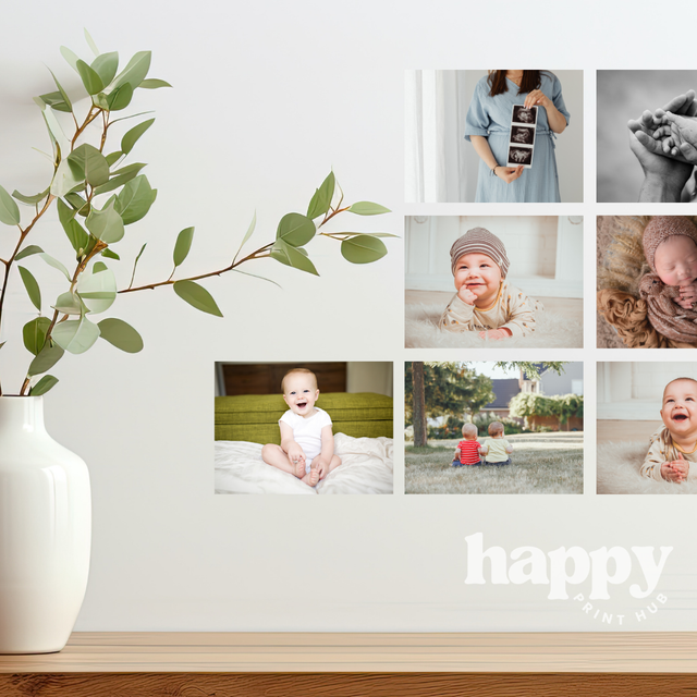Custom 10cm Square Photo Wall Decals – Removable & Reusable – Happy ...
