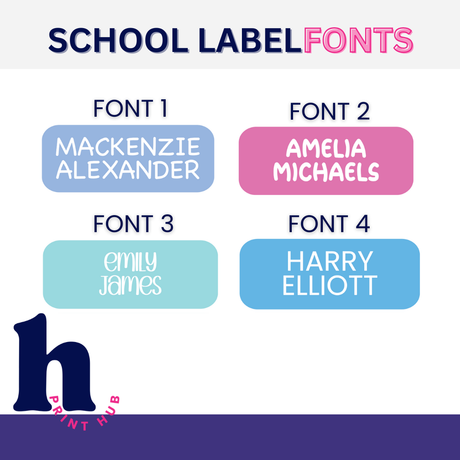 School Labels | Mixed Sized Pack | 240+ Labels