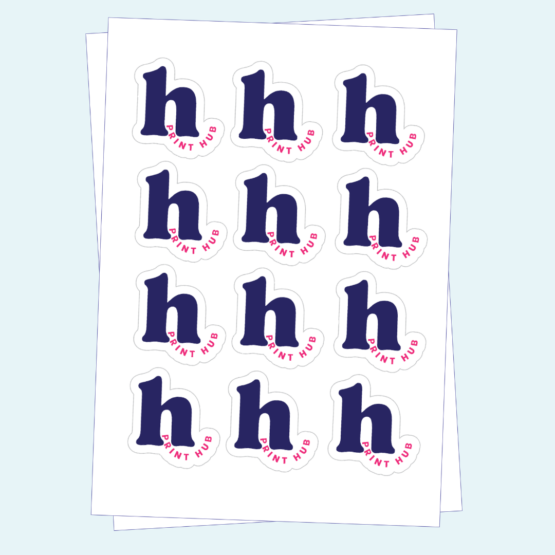 Die-Cut Kiss-Cut Sticker Labels - High Tack Vinyl | Sheets