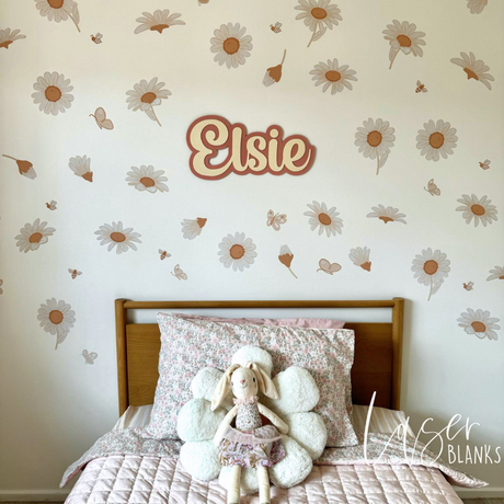 Double Layered Name Wall Plaque | Name Plaque